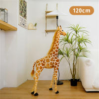 Gran Peluche De Giraffa Real Vida Juguete De Peluche De Animal Suave Para Decoración De Habitación Regalo De Cumpleaños Para Niños - details 4