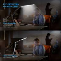 Lámpara De Escritorio LED Flexible Con Clip Rotativo Y 3 Colores De Luz Protección Ocular Para Estudio Oficina Y Dormitorio - details 4