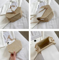 Bolso De Hombro Para Mujer Verano Moda Hecho a Mano De Paja Cruzbody Pequeño Mensajero Viaje Playa Tassel Bolso Monedero - details 24