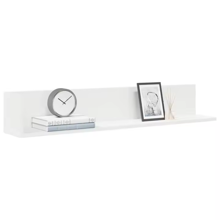 vidaXL Estantes de pared 2 uds madera 100x16,5x16,5 cm en color Gris hormigón/Negro/Marrón roble y más | práctico organizador multiusos diseño compacto funcional - 1