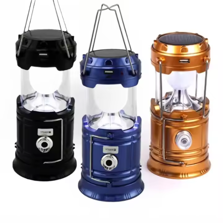 Lámpara Multifuncional Solar Portátil Para Camping Impermeable Luz De Emergencia Con Fuente De Energía LEDLinterna Portátil Para Acampar - 1