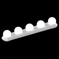 Luz De Espejo De Maquillaje LED Ajustable Con 5 Bombillas Y 3 Modos De Color USB Instalación Adhesiva Para Baño Y Dormitorio - details 2