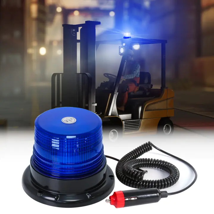 Luz De Advertencia LED Para Coche Y Camión Con Base Magnética Luz Estroboscópica De Advertencia Superior Con Vida Útil Larga ABS LED 12V 24V -80V - 1