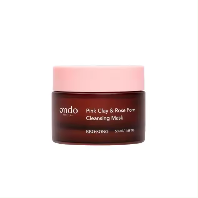 Ondo Beauty 36.5 - PINK CLAY & ROSE PORE CLEANSING MASK BBO-SONG - Mascarilla de enjuague hecha a base de arcilla, que ayuda a limpiar los poros, minimizar los puntos negros y pulir, refinar y suavizar delicadamente la superficie de la piel. - 50ml - 1