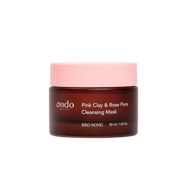 Ondo Beauty 36.5 - PINK CLAY & ROSE PORE CLEANSING MASK BBO-SONG - Mascarilla de enjuague hecha a base de arcilla, que ayuda a limpiar los poros, minimizar los puntos negros y pulir, refinar y suavizar delicadamente la superficie de la piel. - 50ml - 1