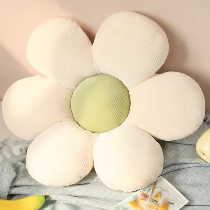 Cojín De Peluche De 35CM Con Flores Coloridas Juguete De Plantas Para Niñas Decoración De Hogar Regalo Para Bebés Estilo Rose/Serie De Flores - 1