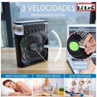 Lolek Ventilador de Mesa con Humidificador y Luces Led 600ml de Capacidad de Agua con Conector Tipo C Cable Incorporado - details 2
