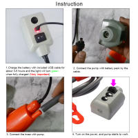 Ducha De Camping Portátil Y Set De 20L Con Bomba Eléctrica Para Lavar Coche Riego De Plantas Y Limpieza De Animales De Compañía Herramienta Multifuncional Para Viajes Al Aire Libre - details 16