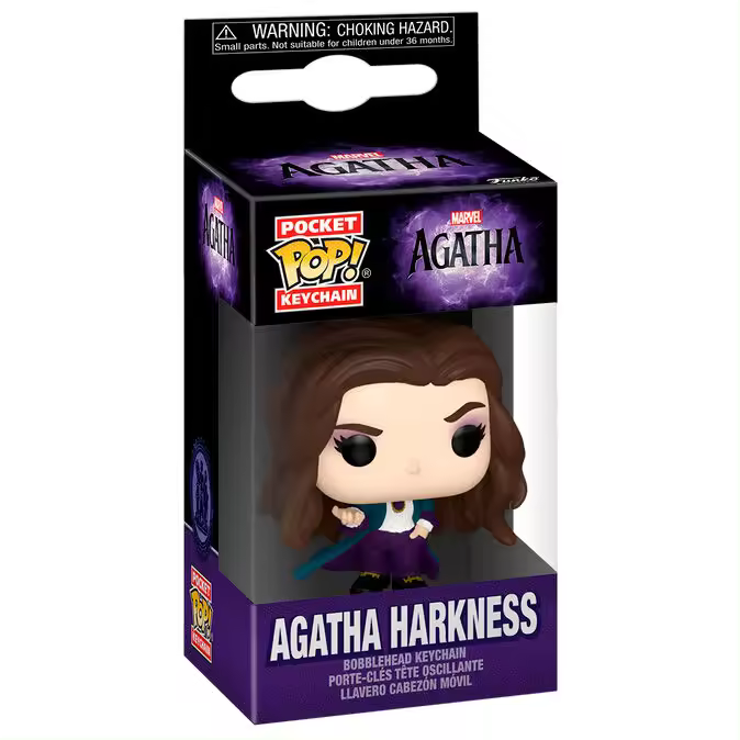 Llavero Pocket POP Marvel Agatha - Agatha HarknessFigura  Coleccionable - Idea de Regalo- Mercancia Oficial - Juguetes para Niños y Adultos - Movies Fans - Muñeco para Coleccionistas y Exposición - 1