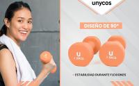 UNYCOS Set de 2 Mancuernas Redondas 1-10Kg Pesas de Neopreno, Antideslizantes y Ergonomicas - details 5