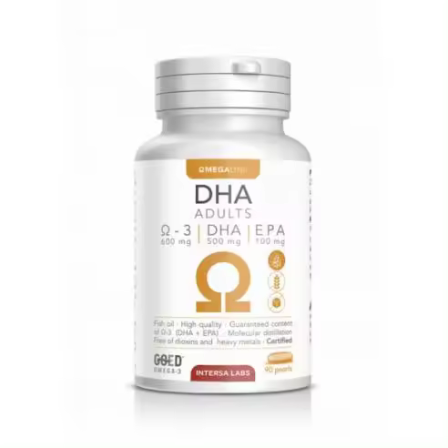 Intersa DHA Adultos Omega 3, 90 Perlas - Alta Calidad - 1