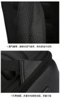 Mochila de cuero genuino para hombre, mochila de negocios para computadora, mochila de viaje de ocio de gran capacidad para estudiantes universitarios, estudiantes de secundaria y preparatoria. - details 34