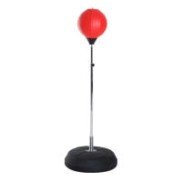 HOMCOM Saco de Boxeo de Pie Punching Ball con Altura Ajustable en 4 Niveles 126-144 cm Base Rellenable y Guantes de Boxeo para Adultos y Adolescentes - details 0