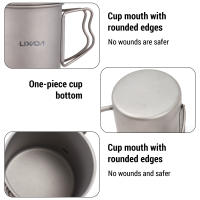 Cafetera De Inoxidable 400ml Lanzadera Para Café Mini Tetera Para Camping Y Viajes Con Mangue De Patuca Apto Para Estufa - details 7