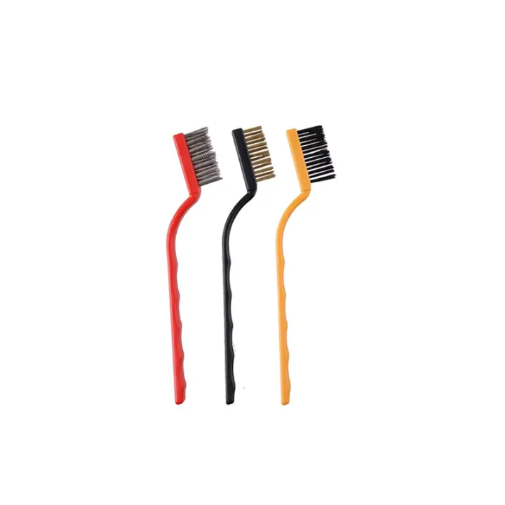 Set De 3 Escobillas De Alambre Pequeñas Para Limpieza Profunda De Oxígeno Y Limpieza De Pintura En Acero Inoxidable/Bronce/Niço 7-piezas - 1