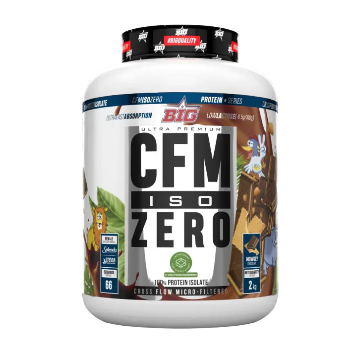 CFM ISO Zero 2Kg Choco Mowgly - Big + Mezclador regalo  Baja en lactosa   Baja en grasas   Calidad garantizada  Deliciosa - 1