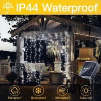 1 Pack De Luces Solares Para Cortina 300 LED 8 Modos Impermeable IP44 Decoración De Jardín Y Pared Para Navidad 9.8x9.8 Pies - details 11