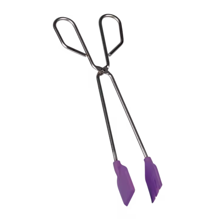 Tenacilla punta silicona 35cm en acero inox 0%bpa - 1