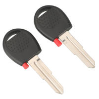 Jingyuqin 10pcs Caja De Llave De Emergencia Ignición Para Chevrolet AVEO Sail Lova Corteza De Llave Transponder Doble Hoja ABS Auto Carro - details 1