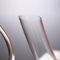 Decantador de vino de cristal en forma de U, caja de regalo, decantador de cisne - details 2
