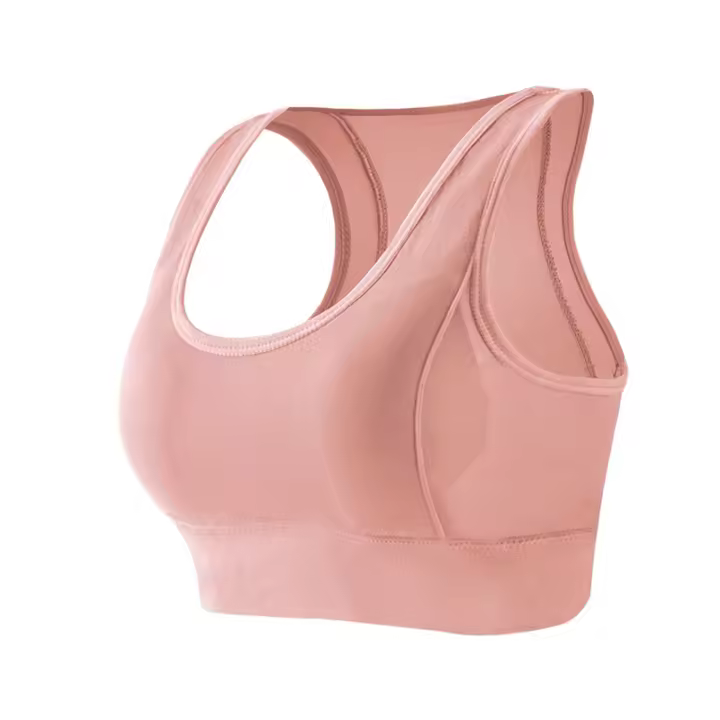 Sudadera Deportiva Con Almohadillas Antigolpes Malla Espalda Secado Rápido Para Gimnasio Correr Yoga Top De Encaje - 1