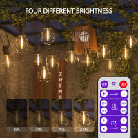 Luces Solares De Cadena G40 Para Patio Con Bombillas LED Inalámbricas Y Resistente Al Viento Para Jardín Bistró Luz Solar Exterior IP44 Dimmable - details 3