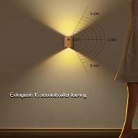 Luz Nocturna De Sensor De Movimiento LED Recargable Con Batería Para Madera Perfecta Para Pasillo Attic Closet Iluminación De Interiores Moderna USB - details 3