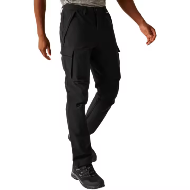 Ropa hombre Pantalones Regatta Pantalones Questra Cargo Negro - 1