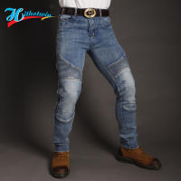 Jean Motociclista Para Hombres Pantalones De Moto Protección Contra Incendio Azul Casual Con Protección De Rodilla Hi-03 - details 21