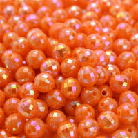 Talares Acrílicos Redondos Facetados AB Color 6mm 8mm 100/200 Piezas Para Fabricación De Joyas Pulseras Collares Hechas a Mano - details 1