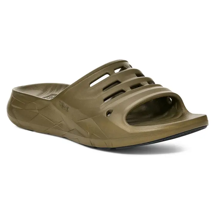 Calzado hombre Sandalias Teva Sandalias Ultra-comf Slide Verde - 1