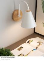 Lámpara De Pared LED Moderna Y Minimalista En Blanco Y Negro Para Decoración Interior Nordic Con Interruptor Para Dormitorio Lámpara De Noche - details 2