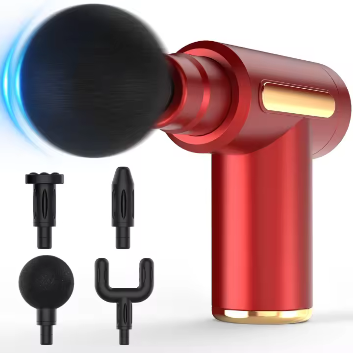 Pistola de masaje, pistola de masaje de viaje pequeña, pistola de masaje de tejido profundo, herramienta portátil de masaje muscular portátil de mano de golpe, puede aliviar el dolor general, es un regalo ideal para hombres y mujeres - 1