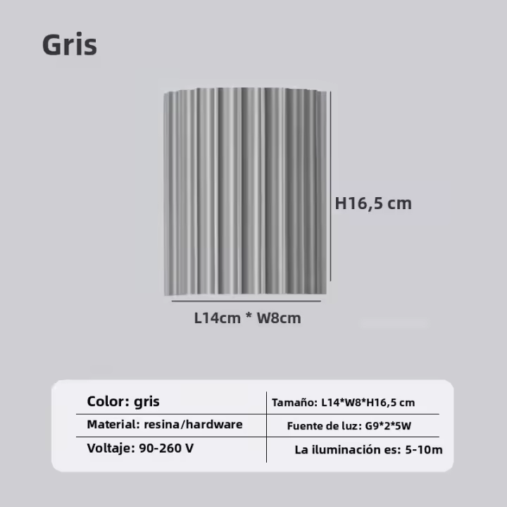 Lámpara De Pared LED Moderna Minimalista En Resina Macaroon Para Entrada Aisles Habitaciones Dormitorios Estudio Iluminación Luminaire Cerámica AC 90-260V 2 Años De Garantía - 1