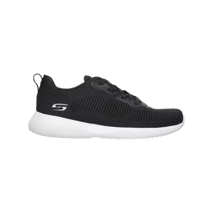 Zapatilla Mujer Skechers Bobs Squad Negro/Blanco - 1