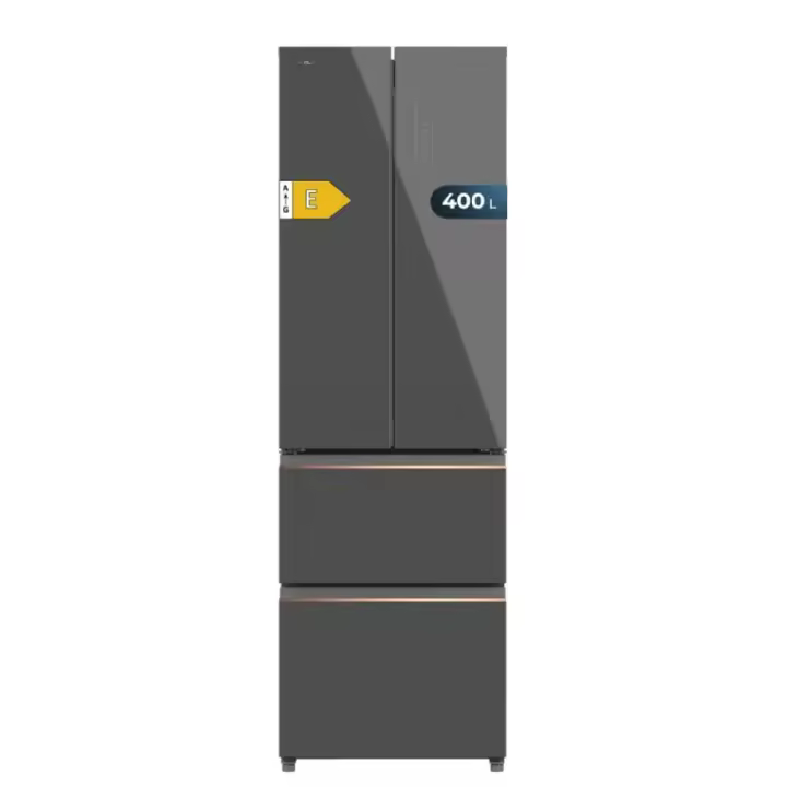 Cecotec Frigorífico puerta francesa Bolero CoolMarket Combi F2D 400 Grey Glass E - 1