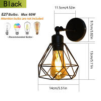 Lámpara De Pared Moderna Negra Con Brazo Swing Base E27 Para Sala De Estar Dormitorio Sin Bombilla Incluida Metal IRON - details 1