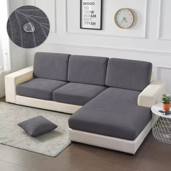 Cubierta De Sofá Impermeable En Tela De Jacquard Estirable Para Sala De Estar Cubierta De Asiento Para Hogar Y Hotel - 1
