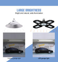 Bombilla LED E27 Para Garage 220V 110V Bombilla De Iluminación Industrial Plegable Farol De Inundación Para Taller Y Almacén 200W 300W 400W Luz Blanca Fría Y Cálida - details 7