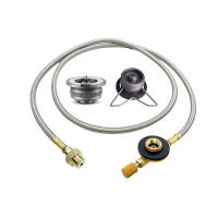 Adaptador De Conector Para Estufa De Camping Al Aire Libre Herramienta De Conversión De Gas Butano Accesorios De Cocina Al Aire Libre - details 0