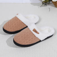 Zapatillas Casuales De Pelo Fluffy Para Mujer Invierno Plush Interior Zapatos De Mujer 2025 Plataforma Calientes Tallas Grandes Pareja Planas - details 3