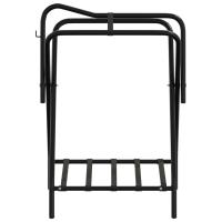 vidaXL Soporte de montura plegable de pie independiente hierro negro - details 3