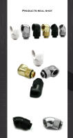 Adaptador Rotativo De Ángulo Ajustable 45° 90° Enchufe De Compresión Manual 360° G1/4'' Disponible En 4 Colores: Oro Plata Negro Blanco - details 3
