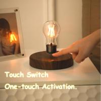Lámpara De Noche LED Flotante Magnética Sin Cable Para Escritorio Iluminación Automática De 360 Grados Regalo Para Habitación Oficina - details 2