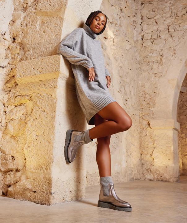 Botines Botas Largas De Calcetin Botas Altas Tipo Calcetin Tacón