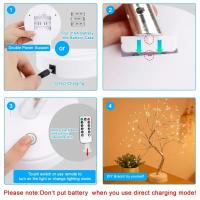 Lámpara De Árbol Bonsái Con Control Remoto 108 LEDs Luz Nocturna Brillante Para Decoración De Hogar Navidad Y Día De San Valentín - details 0