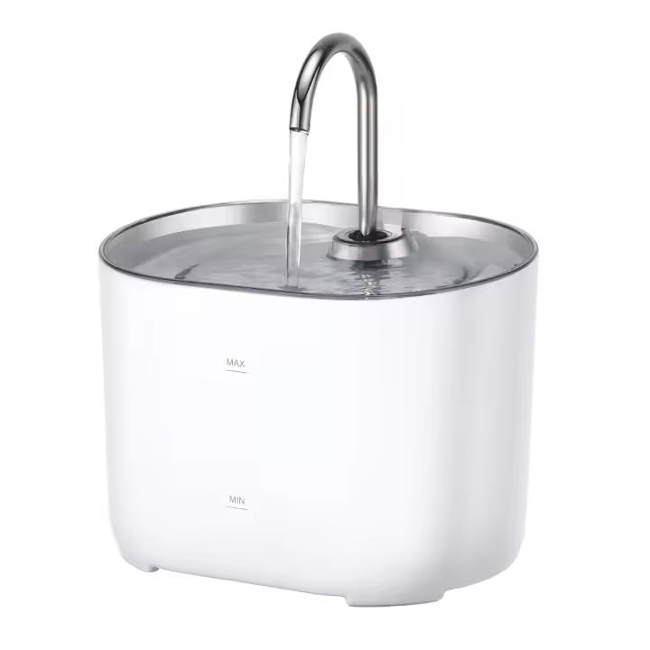 EasySpeed Fuente de Agua para Gatos con Bomba Ultra Silenciosa - ≥20dB - Capacidad 2.2L - Filtro de Carbono Activado - Diseño de Grifo - Fácil de Limpiar - Incluye 2 Juegos de Filtros - 24 Horas - 1