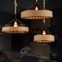 Lámpara Colgante De Hemp Clásica Para Techo Lámpara De Cristal Antigua Industrial Retro De Hierro Para Comedor - details 15