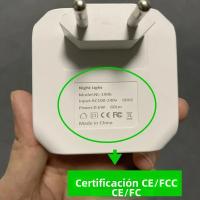 Lámpara LED Mini De Noche Plug in Dimmable Energía Ahorro Válvula Cuadrada Luz Bajo Gabinete Cocina Sala De Estar Aislar WC - details 11