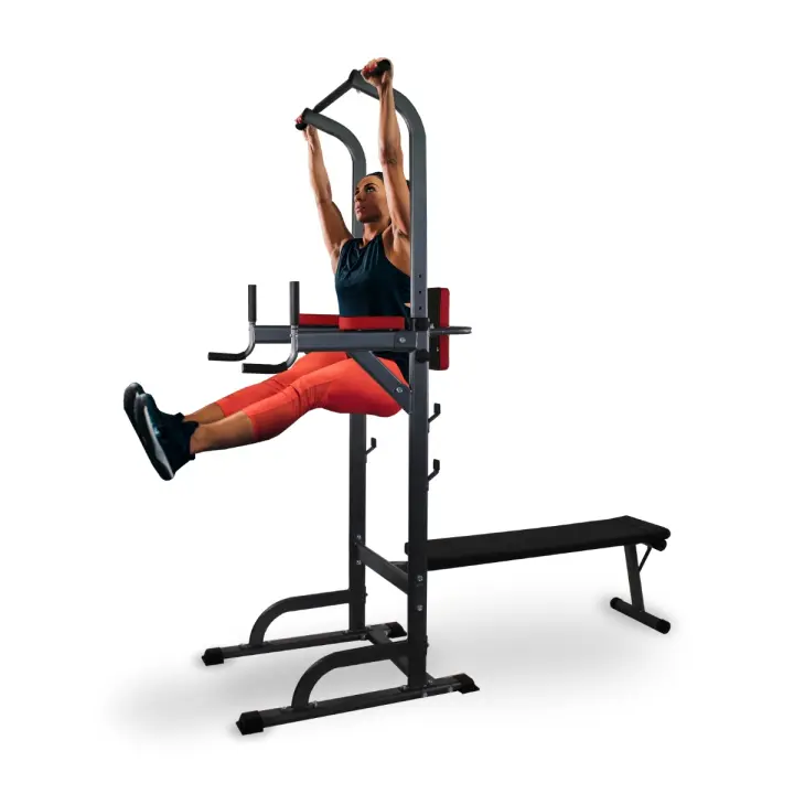 Estación de musculación Mobiclinic 9 en 1 Capacidad máx 100kg Altura ajustable Antideslizante Plegable Domifit - 1